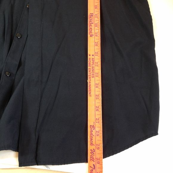 Vintage ELLIOTT Dress Shirt Button Up Black Long Sleeve Cowboy Design Mens L - Picture 14 of 15